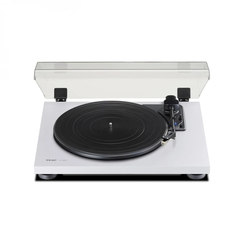 TEAC TN180BT Bluetooth 3-speed Analog Turntable with Phono EQ In White