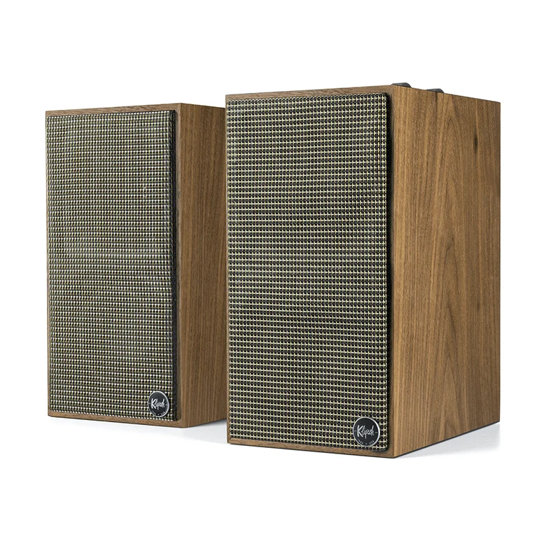 Klipsch The Fives Active Bookshelf Speakers Pair In Walnut
