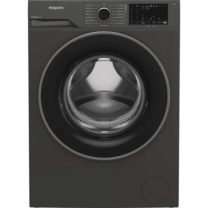 Hotpoint HB 93G CARE UK Freestanding 9kg 1400rpm Washing Machine with PetHairCare Grey HB93GCAREUK