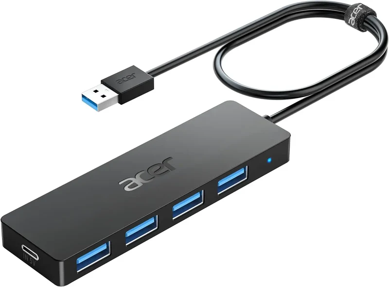 Adaptateur Multiport USB-C Acer - Compatible MacBook, Surface, Disque Dur