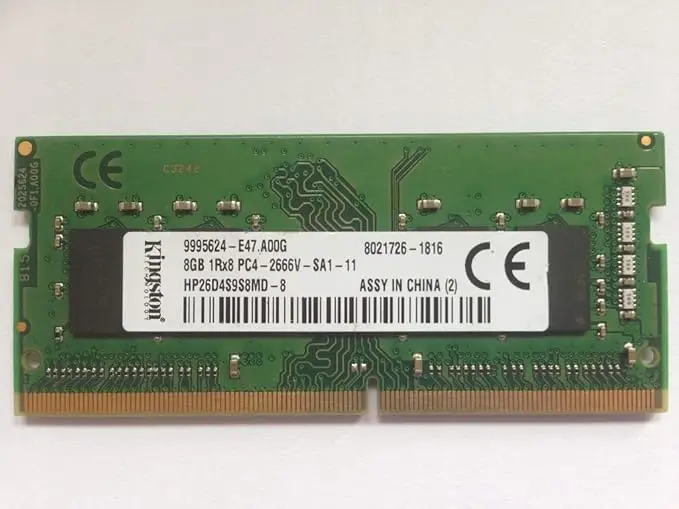 4GB RAM - Mémoire RAM Kingston ACR26D4S9S1KA-4 4 Go 2666 MHz DDR4 SODIMM