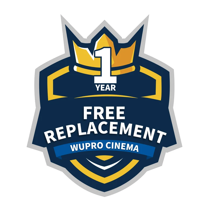 WUPRO Cinema Projector Screen 1 Year RR Replacement instead of Repair Service Free Replacement