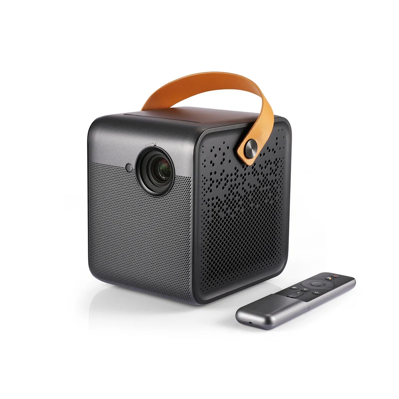 [Clearance]Formovie Dice Mini Portable DLP Projector Native 1080P 700 ANSI Lumens Built in Google Assistant