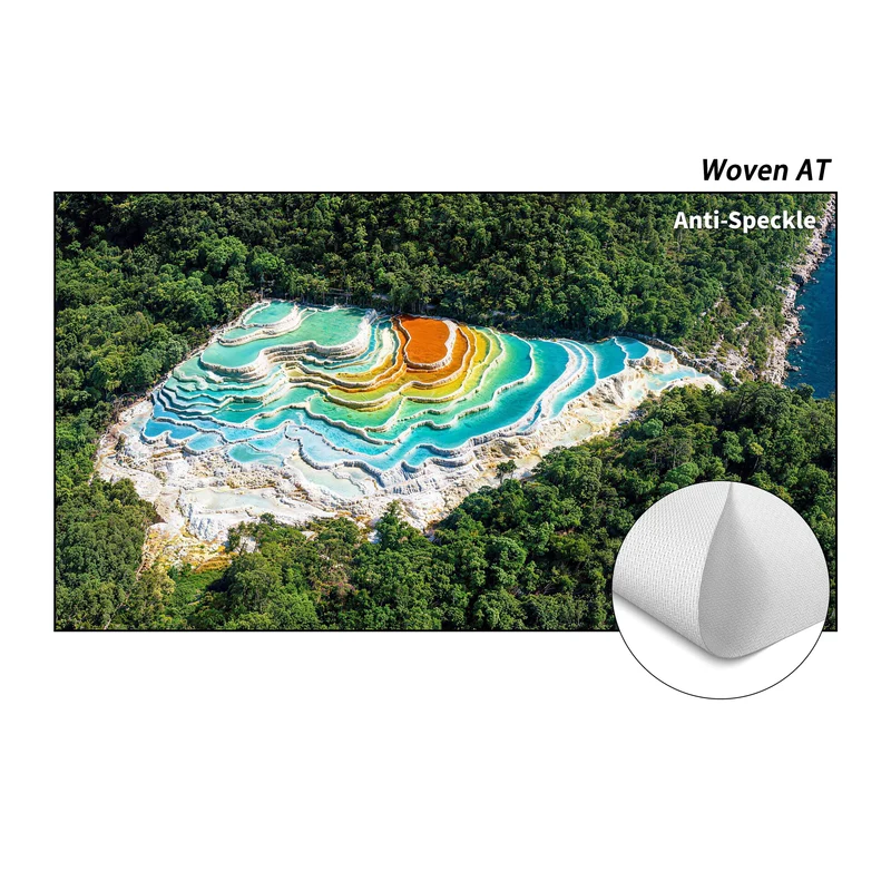 Wupro Cinema Gallery G3A Anti-Speckle Woven Acoustically Transparent Fixed Frame Screen For UST & Long Throw Projector