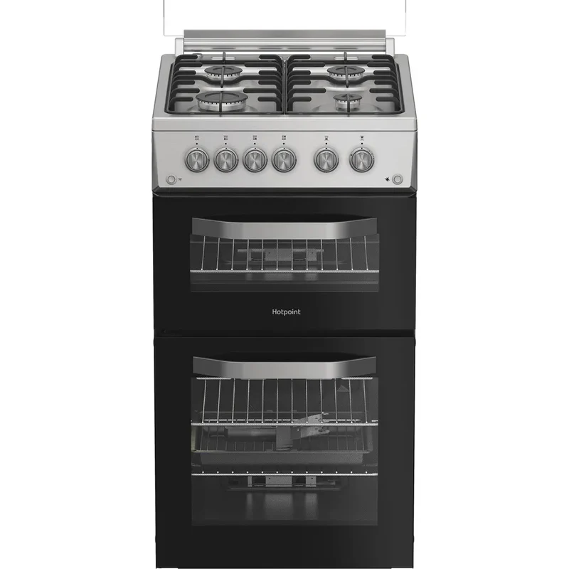 Hotpoint HDG5GCX 50cm Gas Double Cooker Stainless Steel