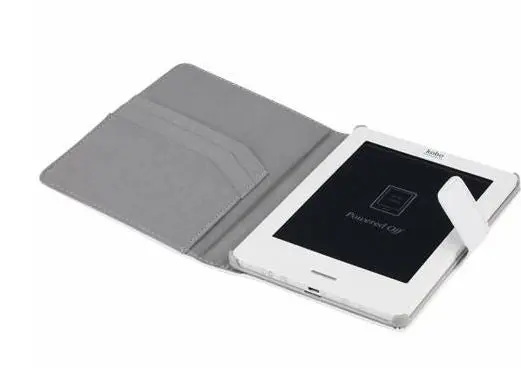 Modelabs Etui Portfolio Cuir Blueway pour liseuse numérique Kobo By Fnac Blanc