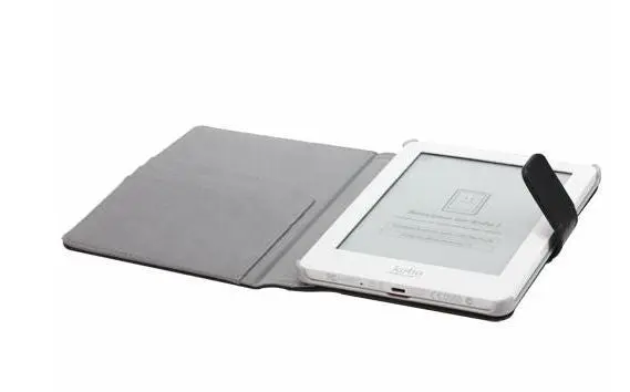 Modelabs Etui Portfolio Cuir Blueway pour liseuse numérique Kobo By Fnac Noir