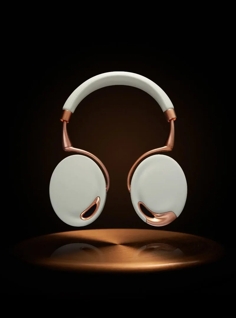 Parrot Zik by Starck Casque Audio avec Bluetooth NFC - Blanc/cuivre