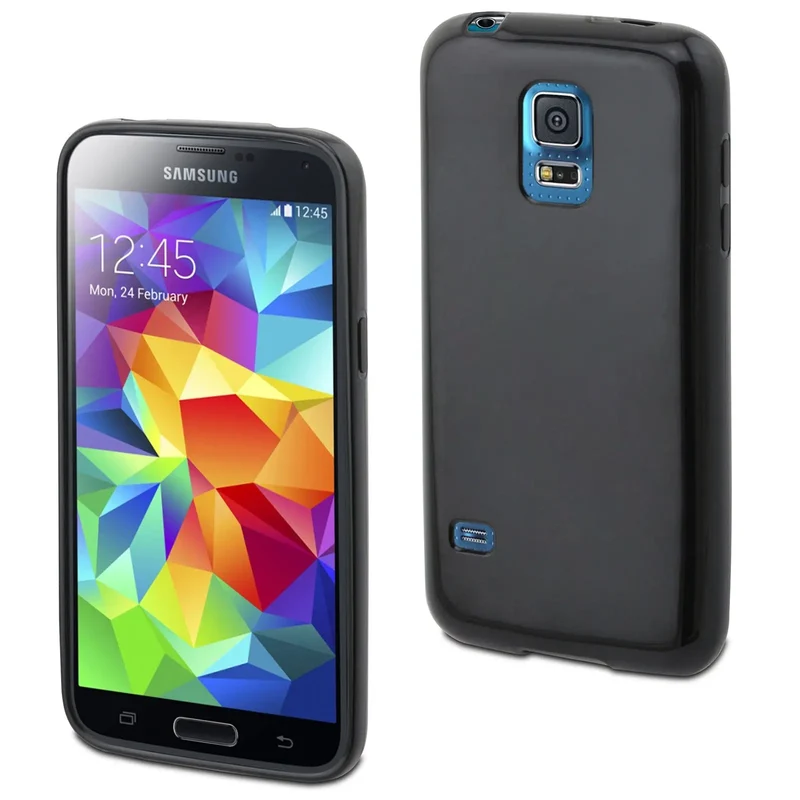 Housse minigel Noir pour Samsung Galaxy S5 Mini