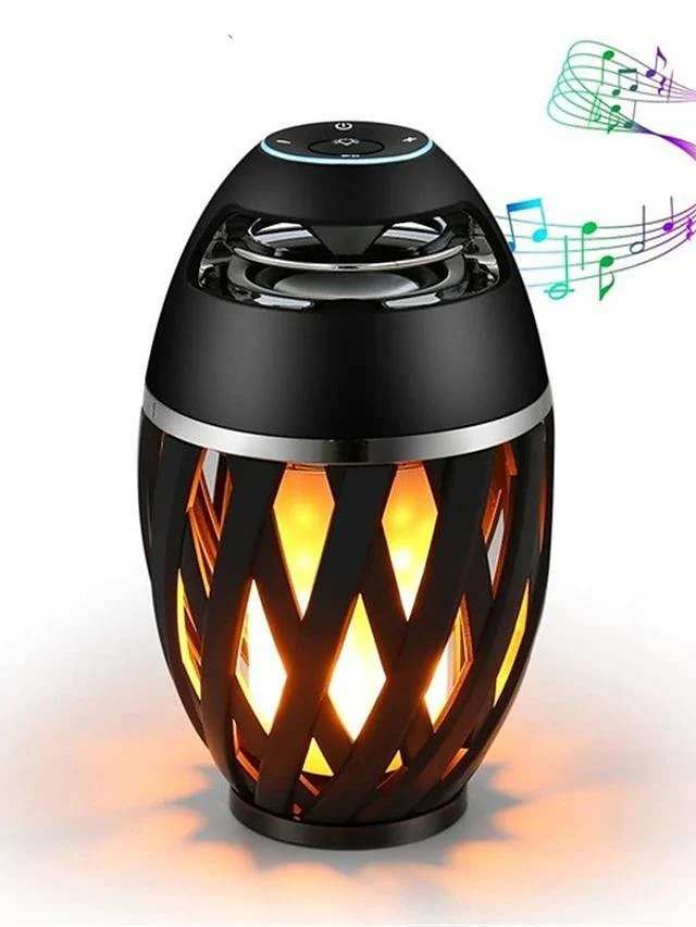 Outdoor LED Flame Lamp with Bluetooth Speaker