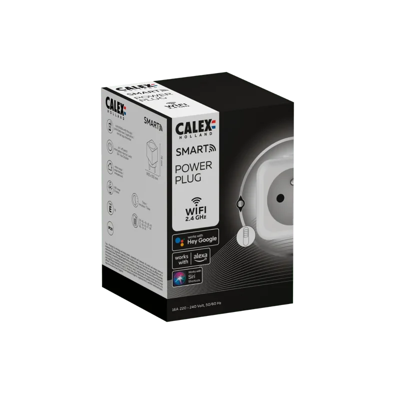 Calex Smart Connect Powerplug BE/FR Plus 16A prise connectée
