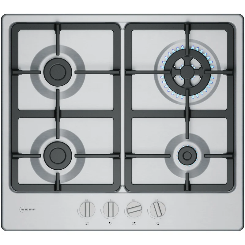 Neff T26GKH8N0 N50 60cm Stainless Steel Gas Hob