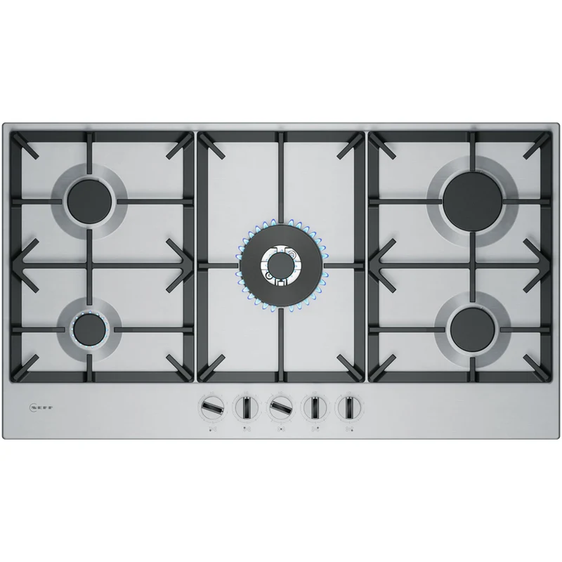 Neff T29CIR8N0 N70 Flame Select 90cm Stainless Steel Gas Hob