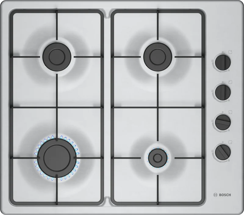 Bosch Series 2 PBP6B5K60 60cm Gas Hob Stainless Steel