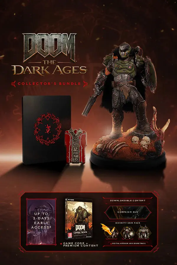 DOOM: The Dark Ages – Pack Collector avec Statue 30 cm