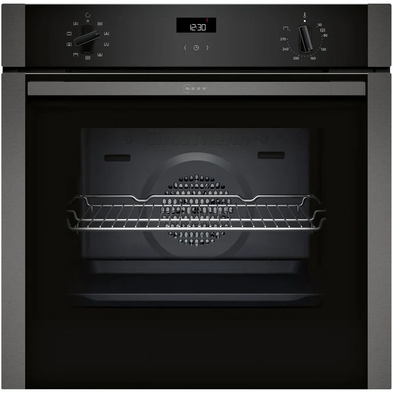 Neff B1ACE4AG3B N50 60cm Built in Electric Single Oven Graphite Grey