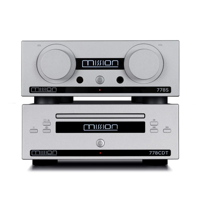 Mission 778S Network Music Streamer and 778CDT CD Transport Hi-Fi Bundle - Silver