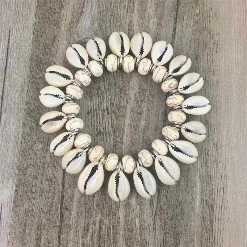 Sea Shell Multi Beads Bracelet