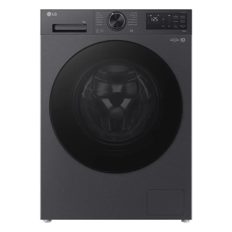 LG Series 3 Counter-Depth MAX F2X50S9TBB 9kg 1200 Spin Washing Machine Black - A Rated
