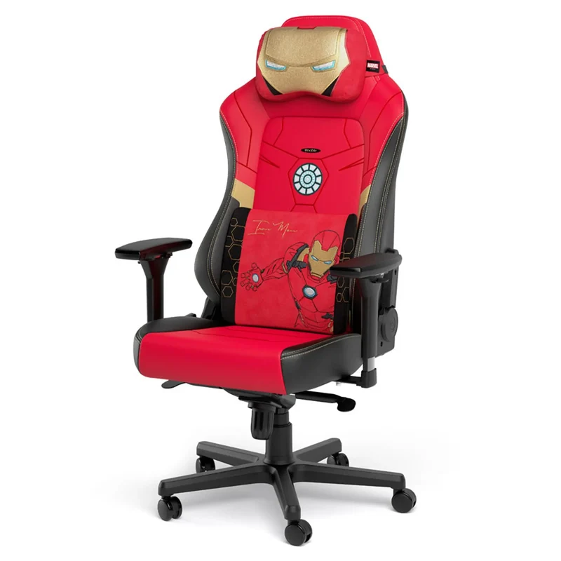 Noblechairs – Set de Coussins Mémoire de Forme Édition Iron Man – Nuque & Lombaires
