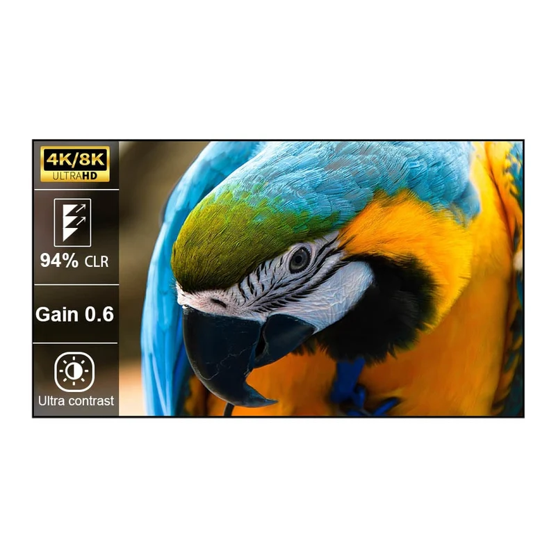 72"-150‘’ Wupro Cinema Gallery CBSP Enhanced Contrast Fixed Frame CLR ALR UST Projector Screen