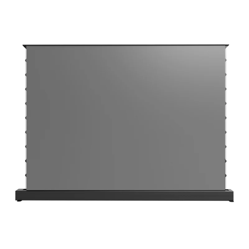 WUPRO CINEMA-LEVEL Smart Enhanced Gain Motorized Tension Floor Rising Screen For Long Throw projector