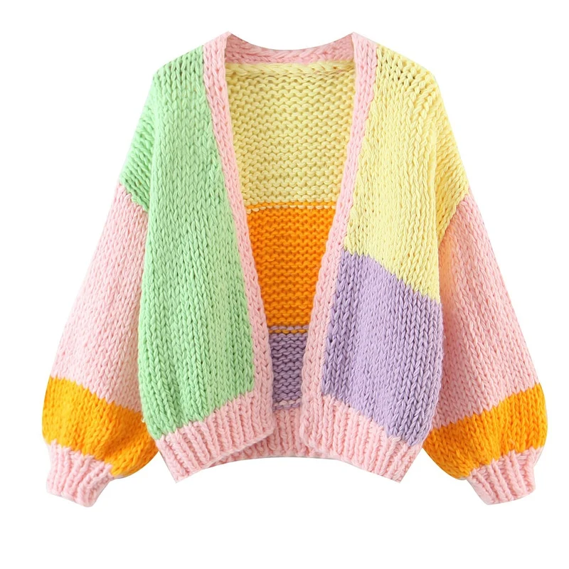 Carol Colorblock Knitted Cardigan