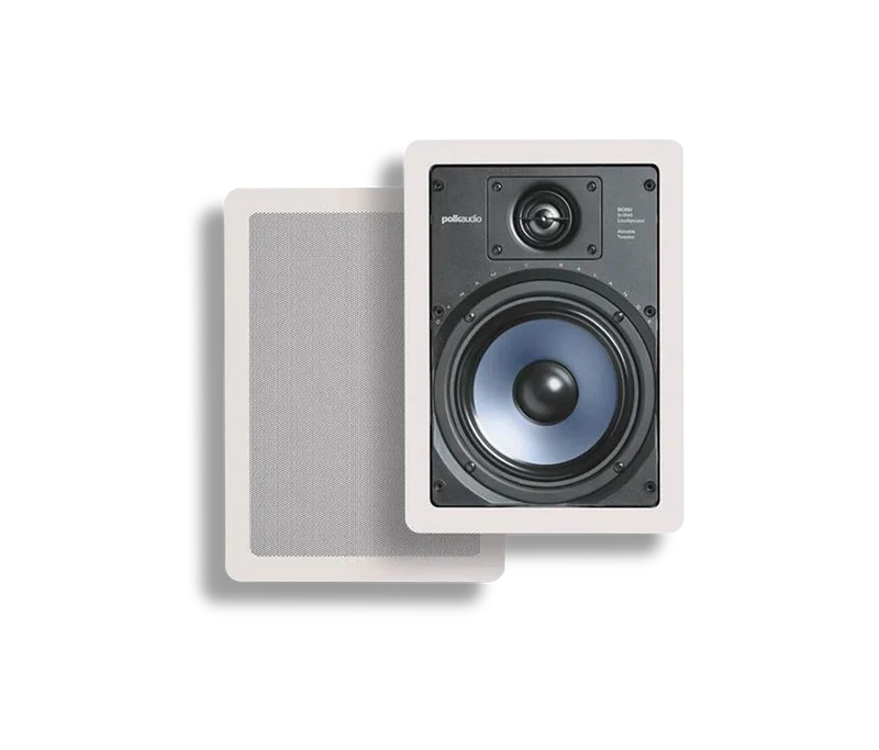 Polk RC65I High-Quality In-Ceiling Stereo Speakers Pair with 6.5 inch Drivers white