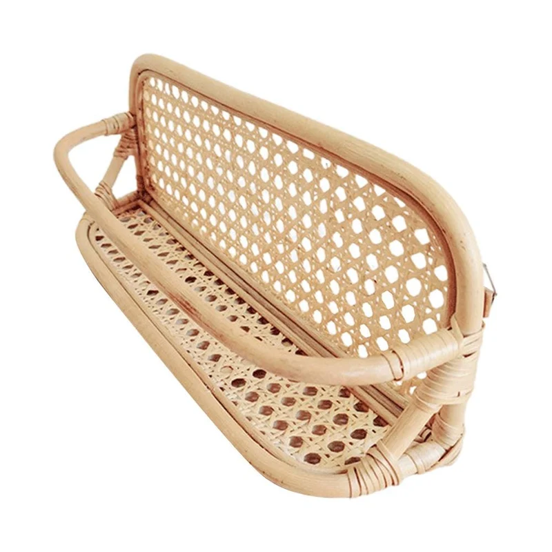 Koa Rattan Display Wall Shelf