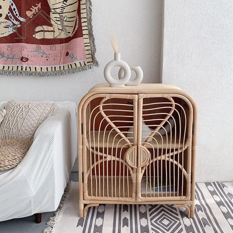 Caroline Rattan Storage Cabinet