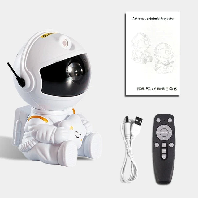 Astronaut Galaxy Star Projector | LED Light Nebula Lamp