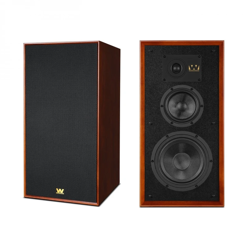 Wharfedale Super Linton Heritage Standmount Bookshelf Speakers Pair - Mahogany