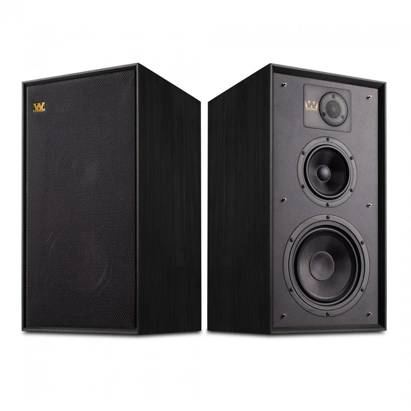 Wharfedale Linton Heritage Standmount Bookshelf Speakers Pair - Black Oak