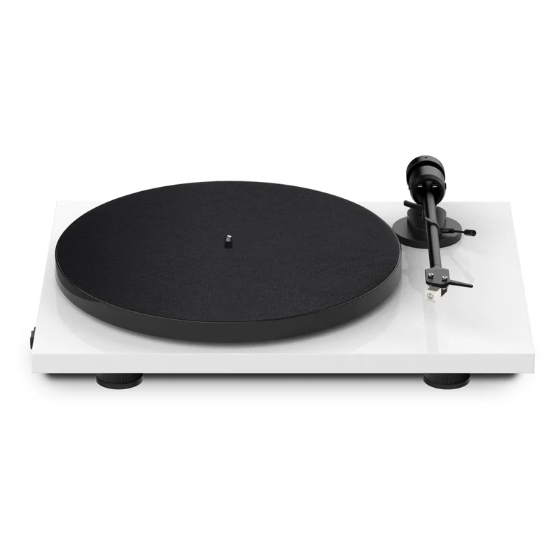 Pro-Ject E1 Phono Belt Driven Turntable with Built-in Phono Preamp - White