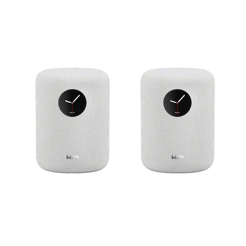WiiM SOUND Wireless Multiroom Smart Speaker PAIR with Display - White