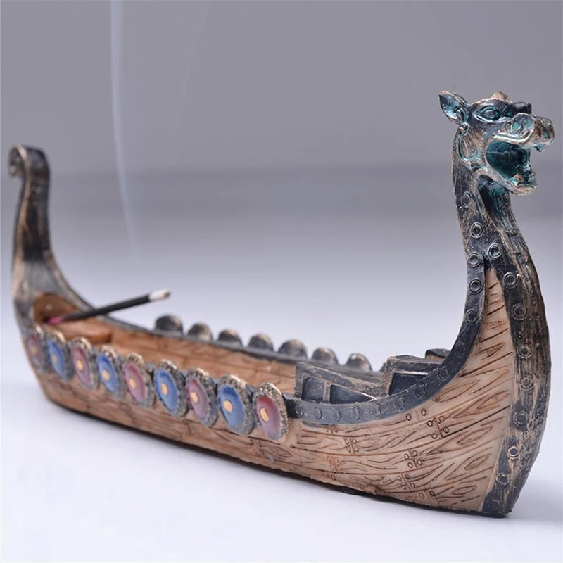 Viking Longship Incense Holder