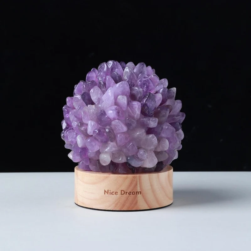 Rock Quartz Crystal Lamp