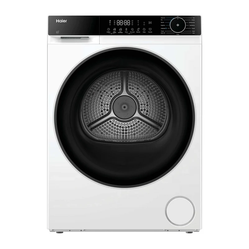 Haier HD80-D357U1-UK 8kg Freestanding Heat Pump Tumble Dryer White - D Rated