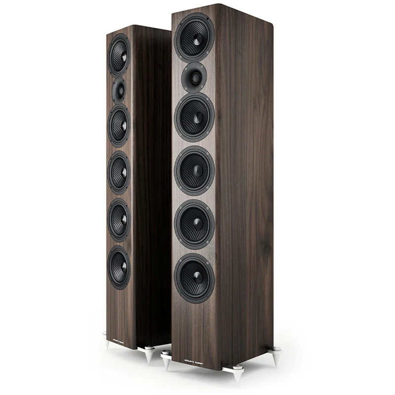 Acoustic Energy AE520 Floorstanding Speakers Pair Walnut Wood Veneer