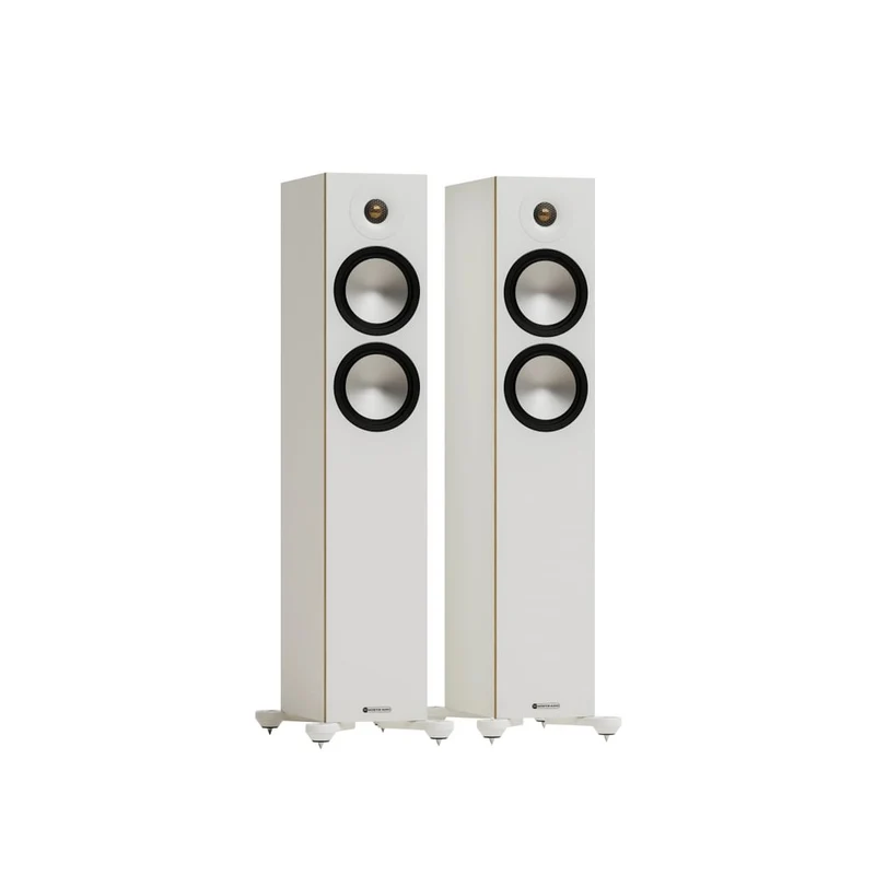 Monitor Audio Bronze 300 7G Floorstanding Speakers Pair White