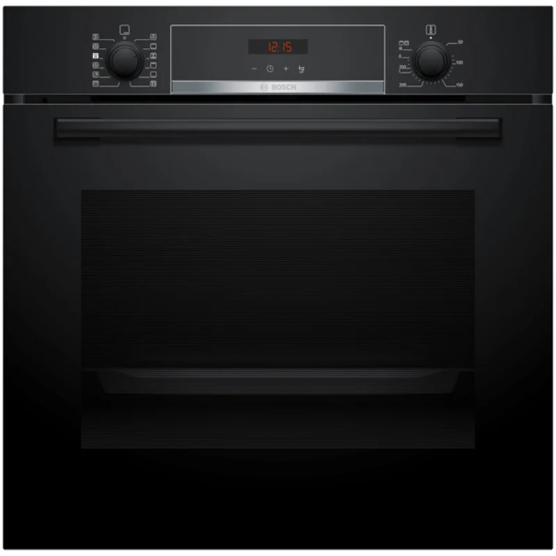 Bosch HQA574BB3B Series 4 71L Built-In Electric Single Pyrolytic Oven Black - A+ Rated