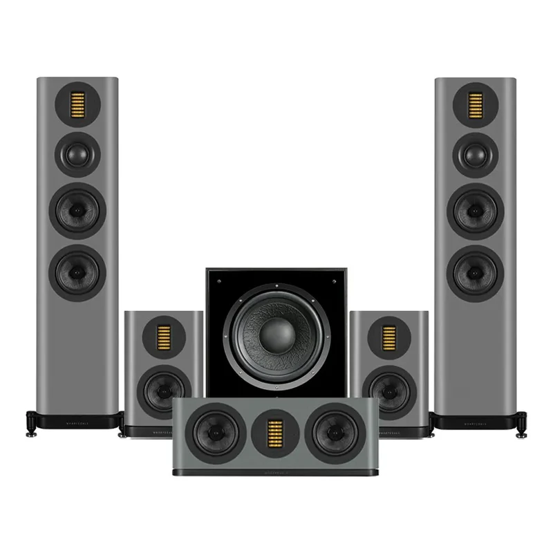 Wharfedale EVO 5.3 HCP 5.1 Surround Sound Home Cinema Speakers Package Lunar Grey
