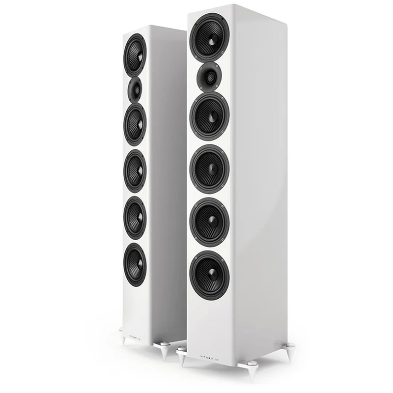 Acoustic Energy AE520 Floorstanding Speakers Pair Piano Gloss White