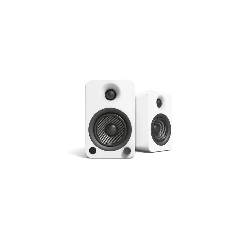Kanto YU4 Powered Bookshelf Speakers With Bluetooth Matte White