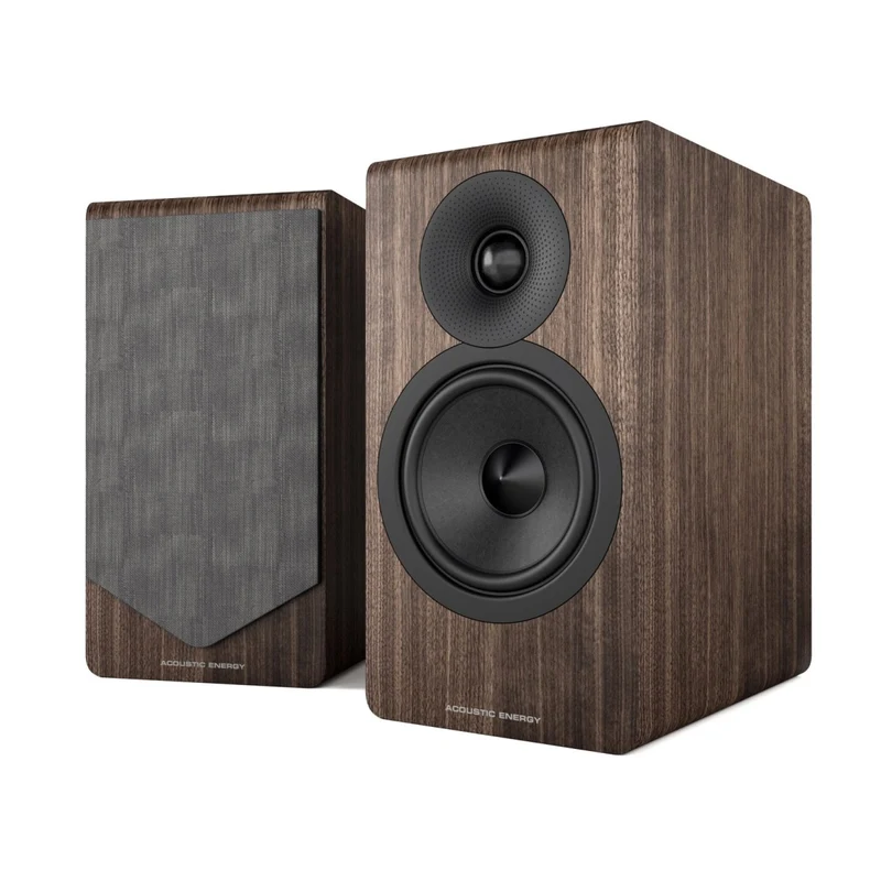 Acoustic Energy AE300 MKII Standmount Speakers Pair Walnut Veneer