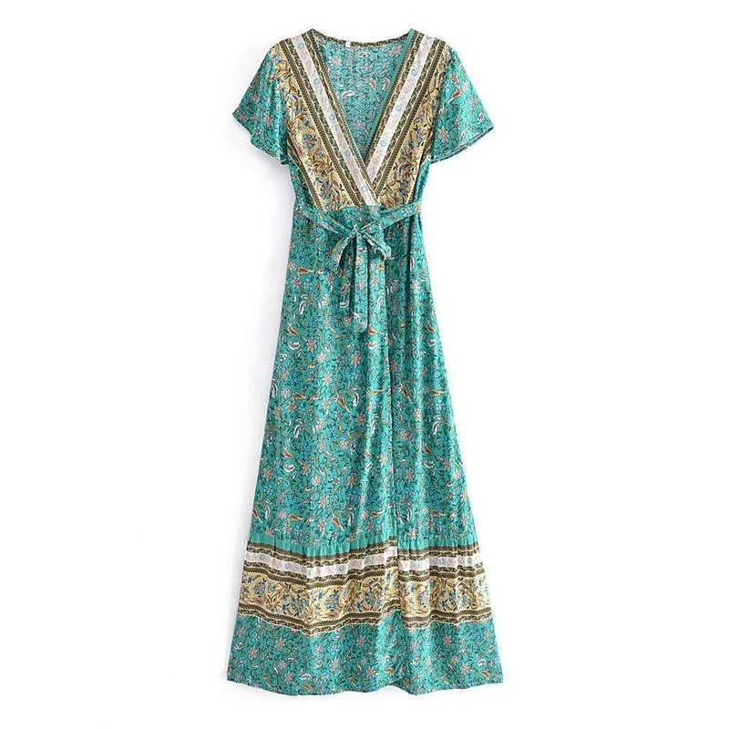 Jacinda Vintage Floral Maxi Dress