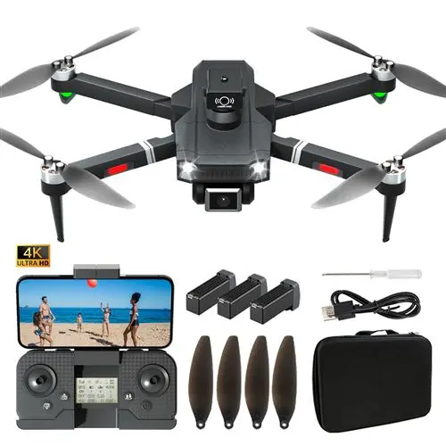 le-idea IDEA12 Drone avec 2 Caméras, Mini Drones avec Évitement Actif d'obstacles Drone Caméra Électrique Réglable, RC Drones WiFi FPV Transmission