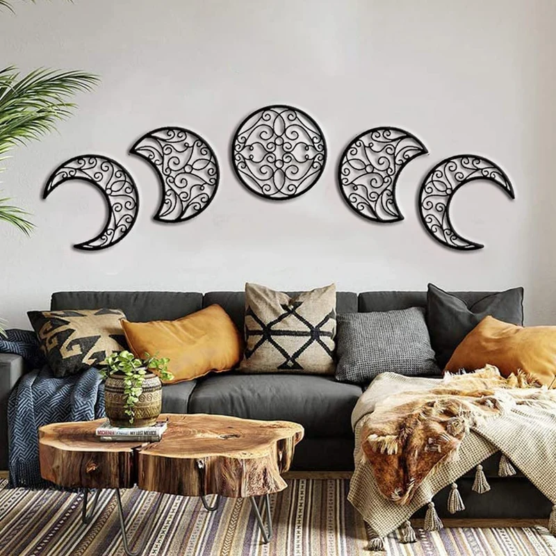 Wooden Moonphase Wall Art