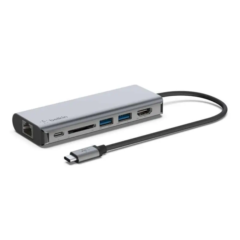Belkin CONNECT USB-C 6-in-1 Multiport Adapter hub USB type c
