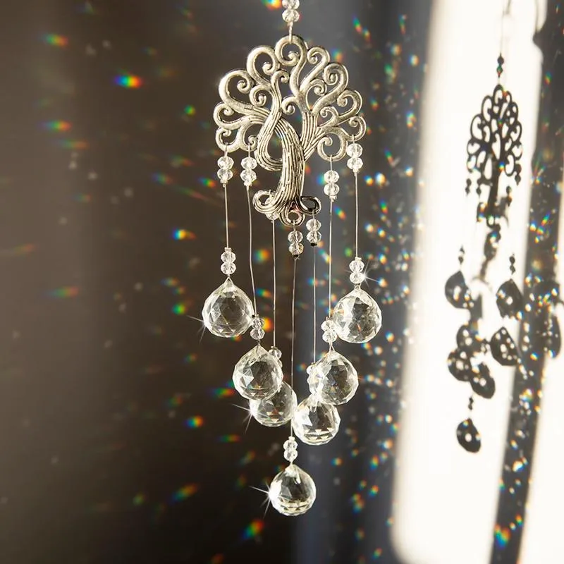Tree Of Life Hanging Crystal Suncatcher